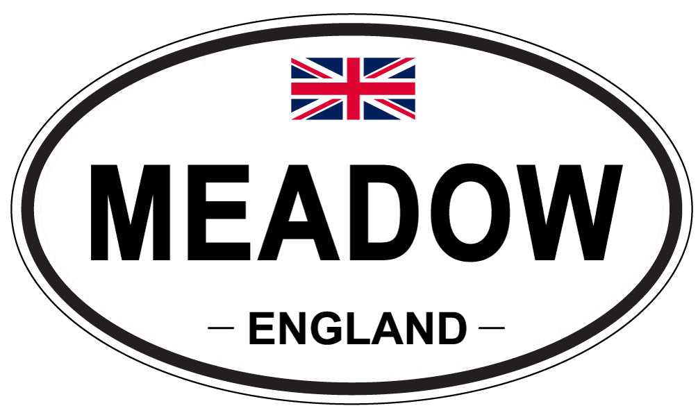 MEADOW, ENGLAND - Oval Sticker