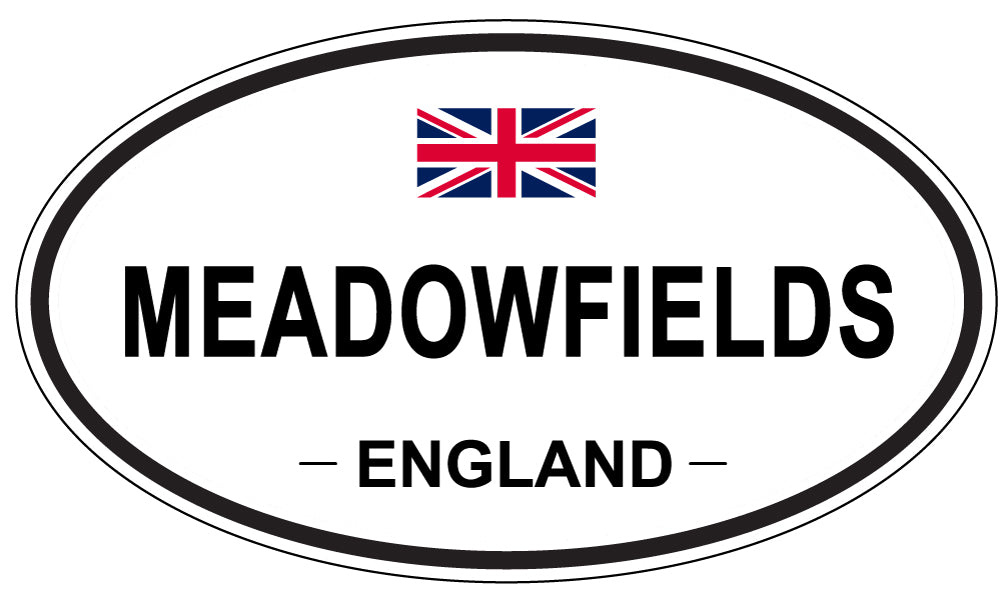 MEADOWFIELDS, England - Oval Magnet