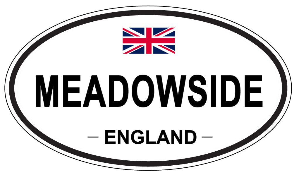 MEADOWSIDE, England - Oval Magnet