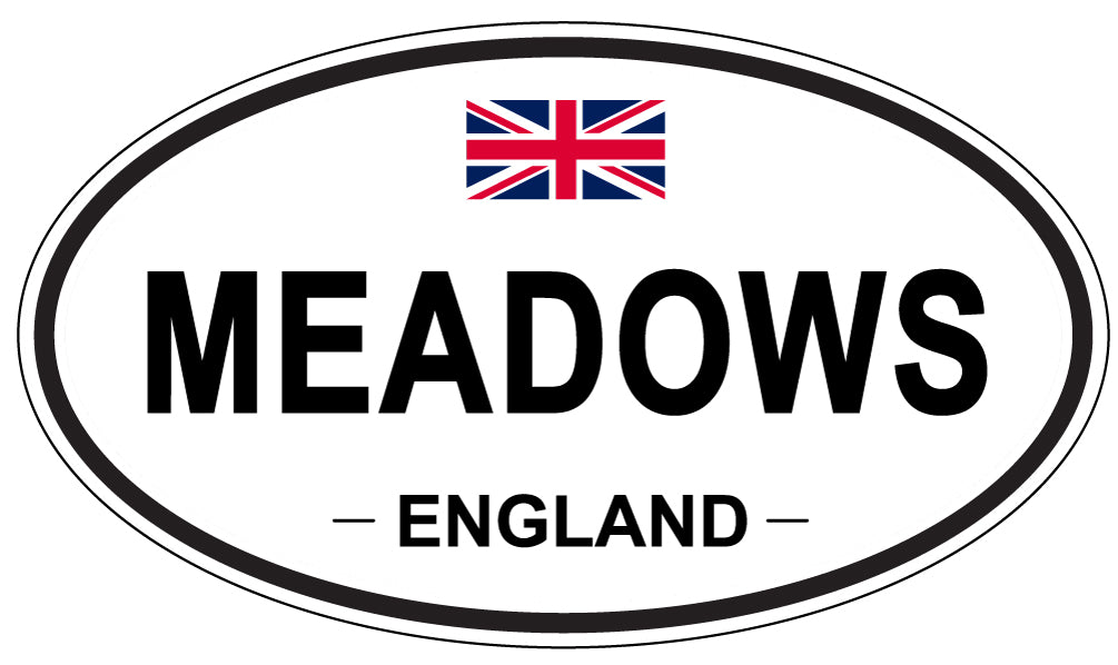 MEADOWS, England - Oval Magnet