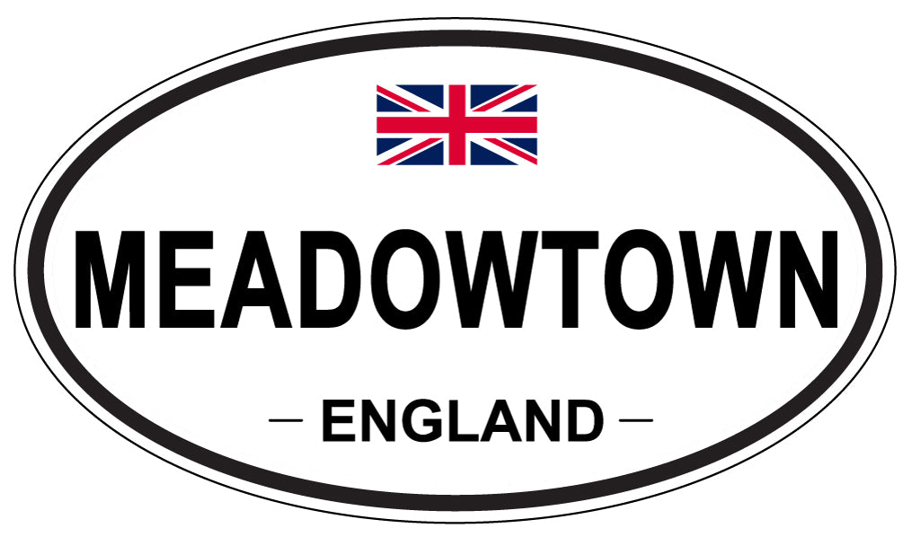 MEADOWTOWN, England - Oval Magnet