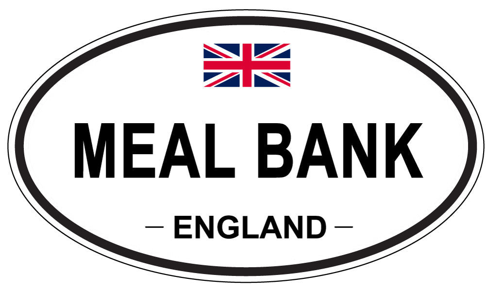 MEAL BANK, England - Oval Magnet