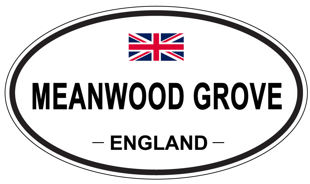 MEANWOOD GROVE, England - Oval Magnet