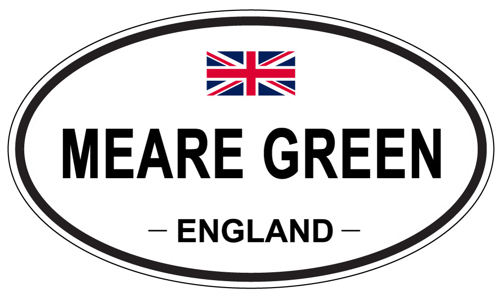 MEARE GREEN, ENGLAND - Oval Sticker