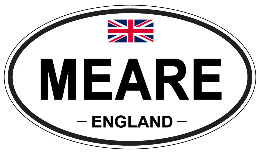 MEARE, ENGLAND - Oval Sticker