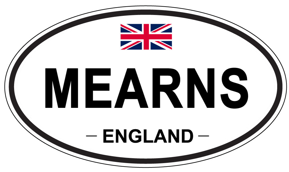 MEARNS, England - Oval Magnet