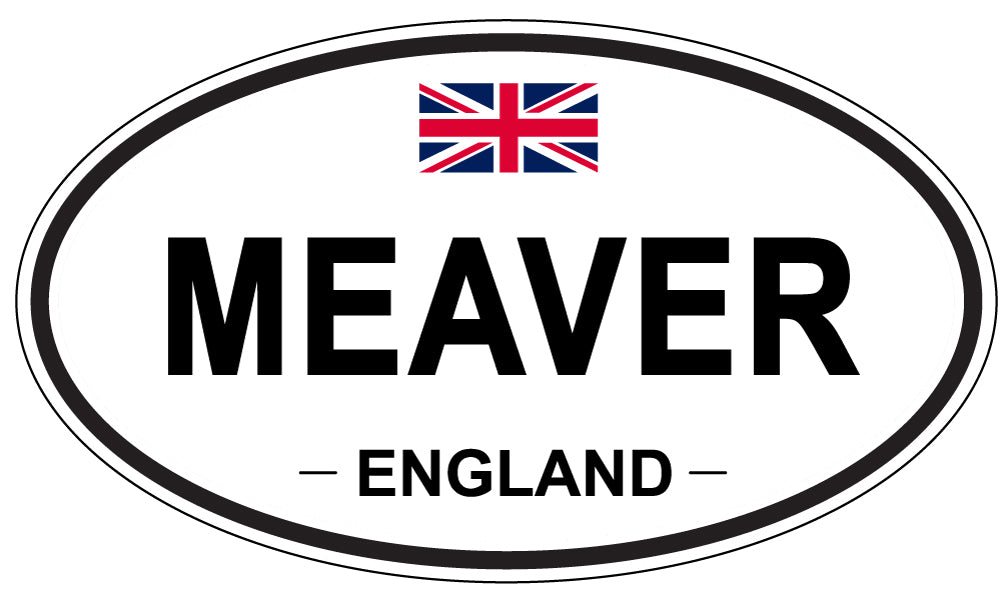 MEAVER, England - Oval Magnet