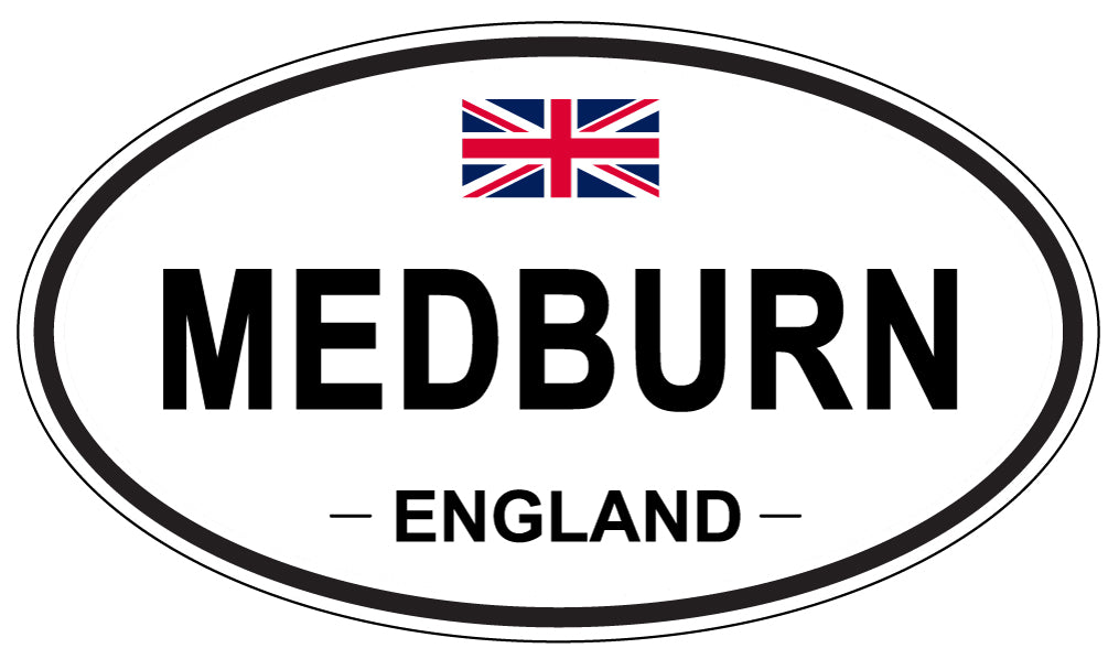MEDBURN, England - Oval Magnet