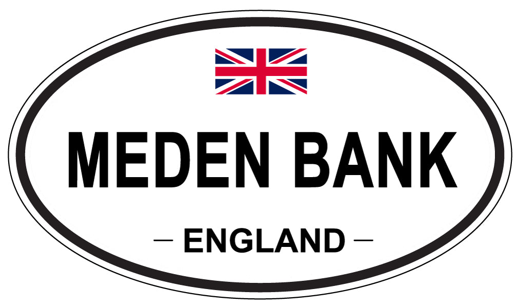 MEDEN BANK, England - Oval Magnet