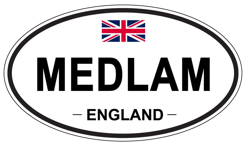 MEDLAM, England - Oval Magnet