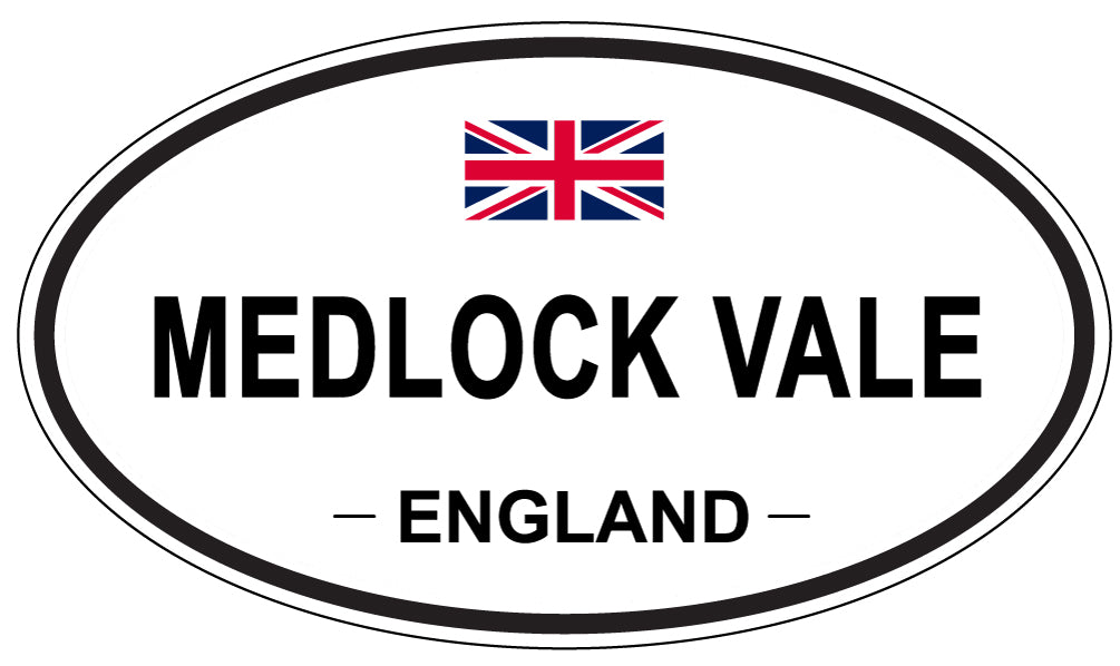 MEDLOCK VALE, England - Oval Magnet