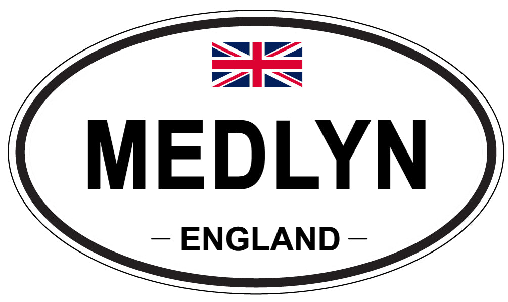MEDLYN, England - Oval Magnet