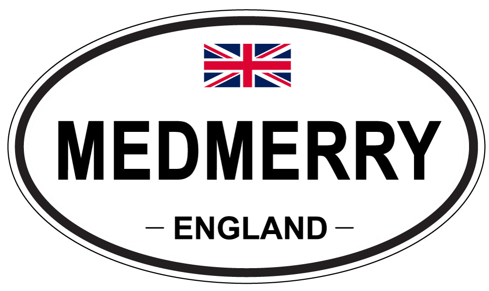 MEDMERRY, England - Oval Magnet