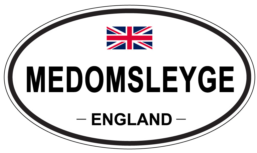 MEDOMSLEYGE, England - Oval Magnet