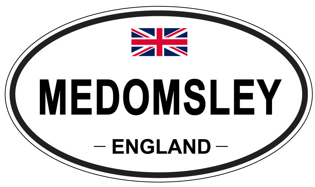 MEDOMSLEY, England - Oval Magnet