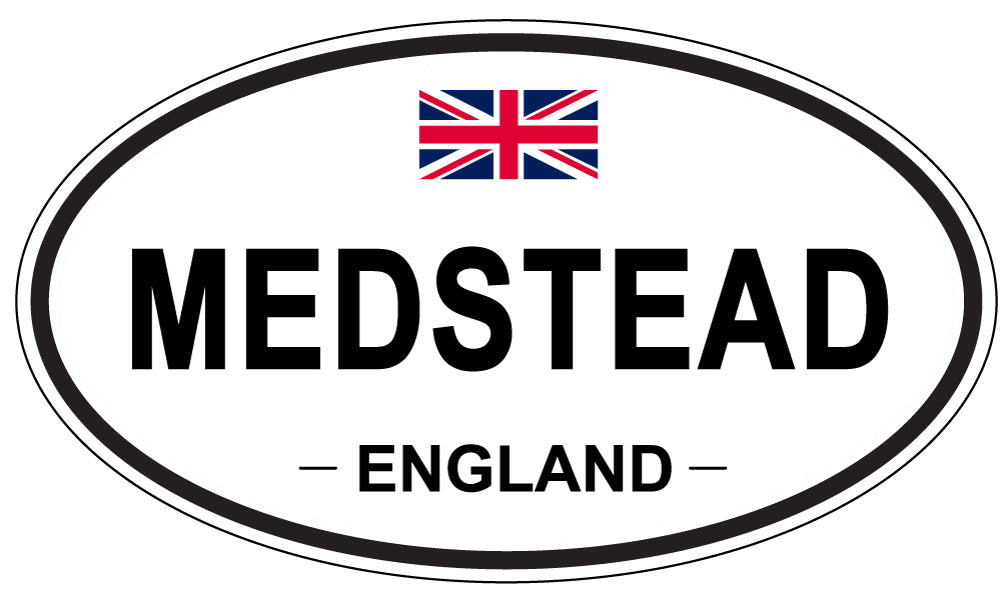 MEDSTEAD, England - Oval Magnet