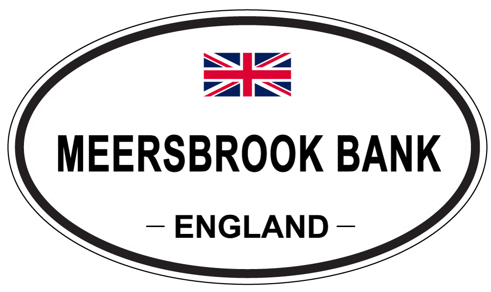 MEERSBROOK BANK, England - Oval Magnet
