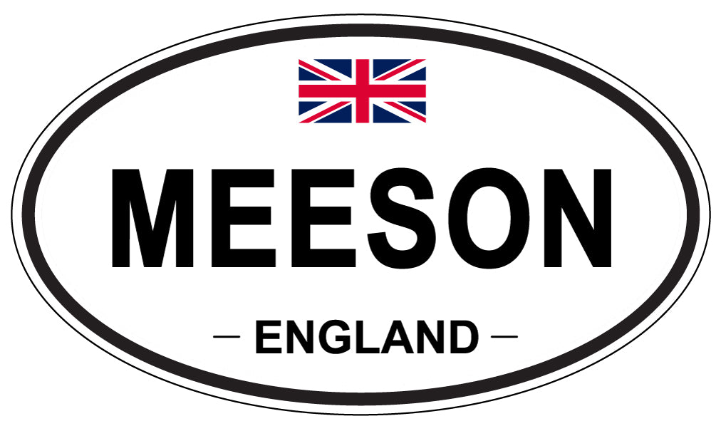 MEESON, England - Oval Magnet