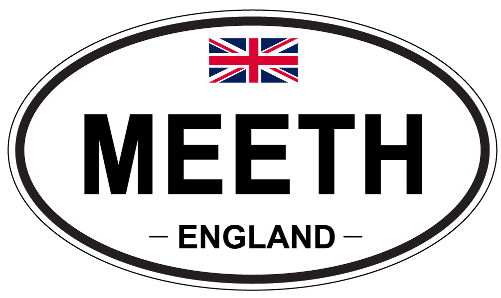 MEETH, ENGLAND - Oval Sticker