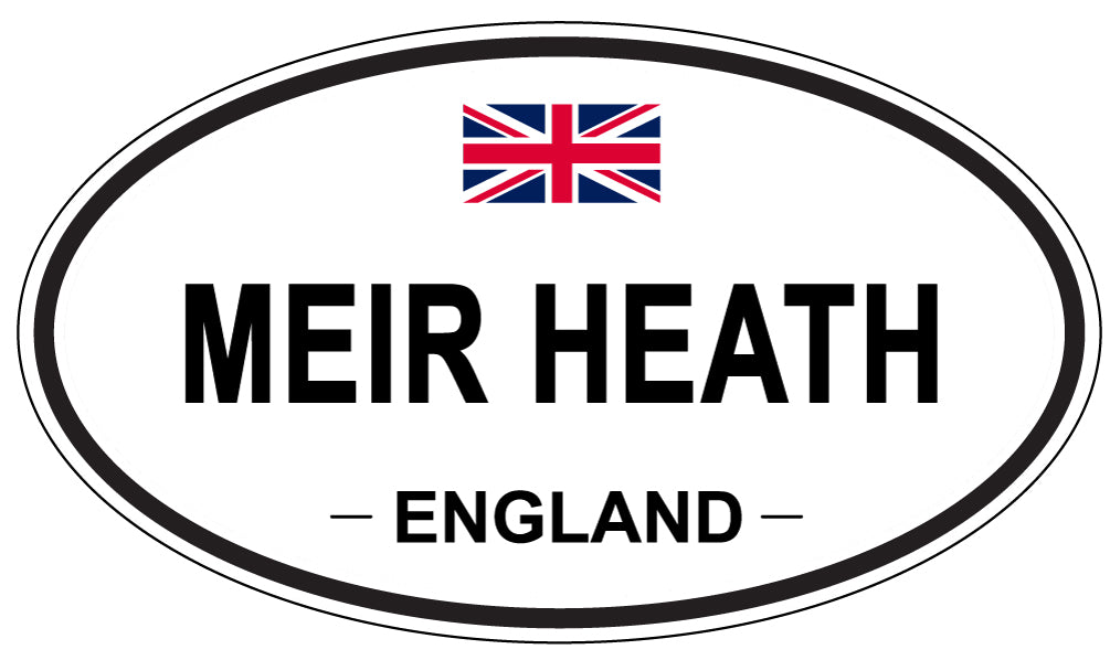 MEIR HEATH, ENGLAND - Oval Sticker