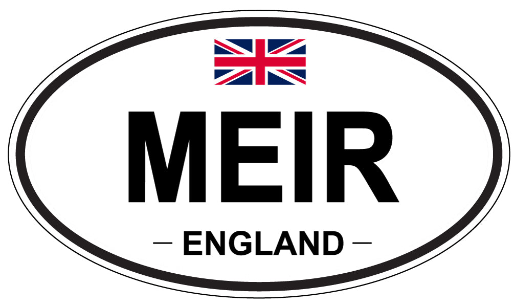 MEIR, England - Oval Magnet
