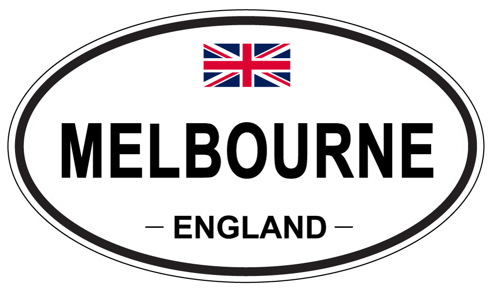 MELBOURNE, ENGLAND - Oval Sticker