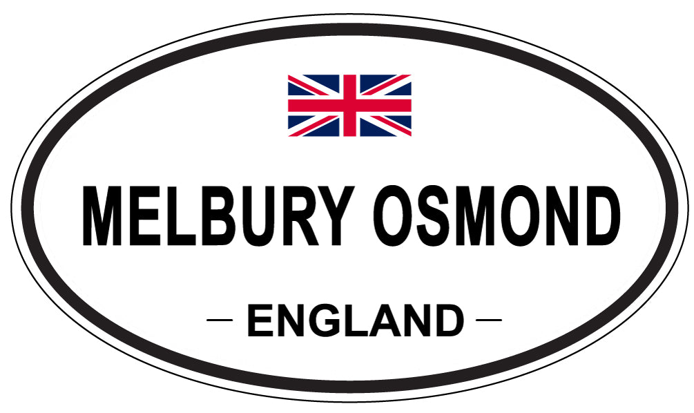MELBURY OSMOND, ENGLAND - Oval Sticker