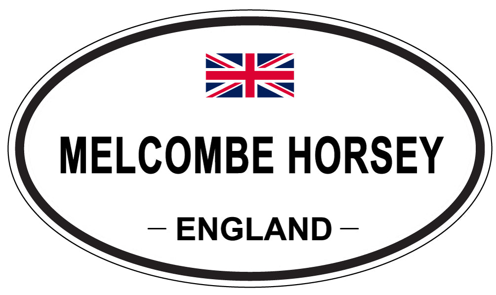 MELCOMBE HORSEY, ENGLAND - Oval Sticker