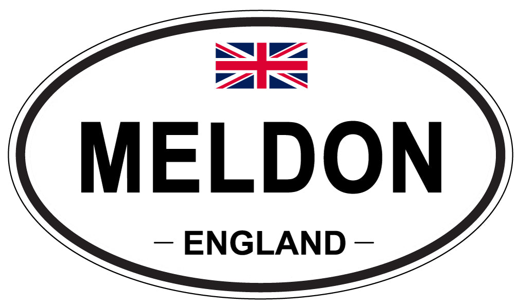 MELDON, England - Oval Magnet