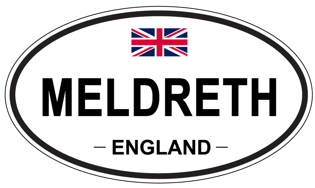 MELDRETH, England - Oval Magnet