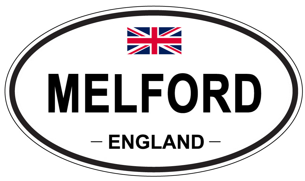 MELFORD, England - Oval Magnet