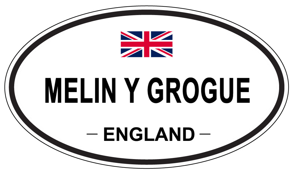 MELIN Y GROGUE, England - Oval Magnet