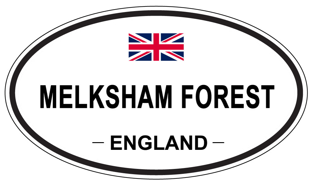 MELKSHAM FOREST, ENGLAND - Oval Sticker