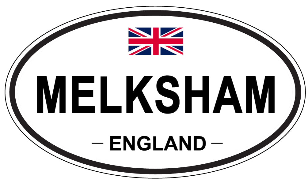 MELKSHAM, ENGLAND - Oval Sticker