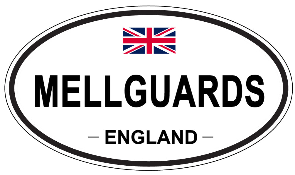 MELLGUARDS, ENGLAND - Oval Sticker