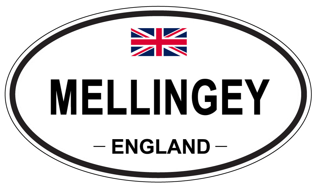 MELLINGEY, England - Oval Magnet