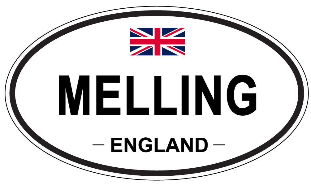 MELLING, England - Oval Magnet