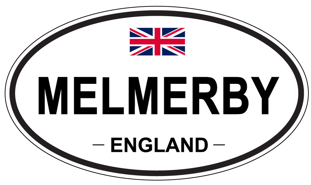 MELMERBY, England - Oval Magnet