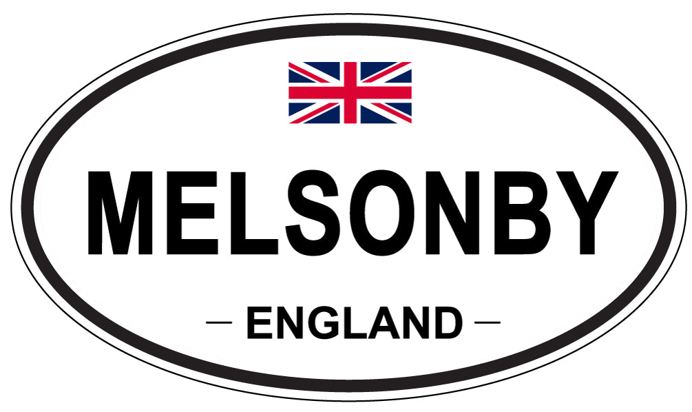 MELSONBY, England - Oval Magnet
