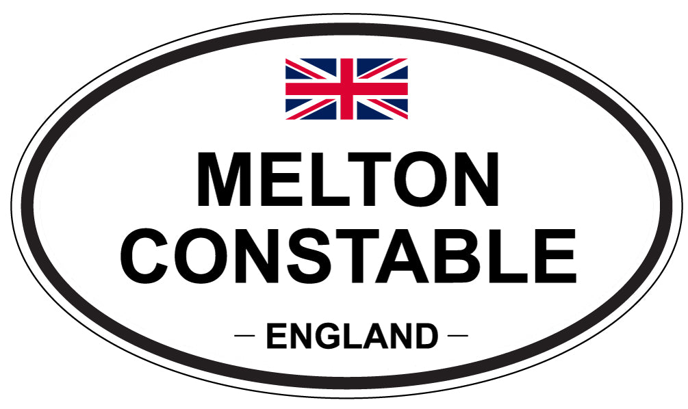 MELTON CONSTABLE, England - Oval Magnet
