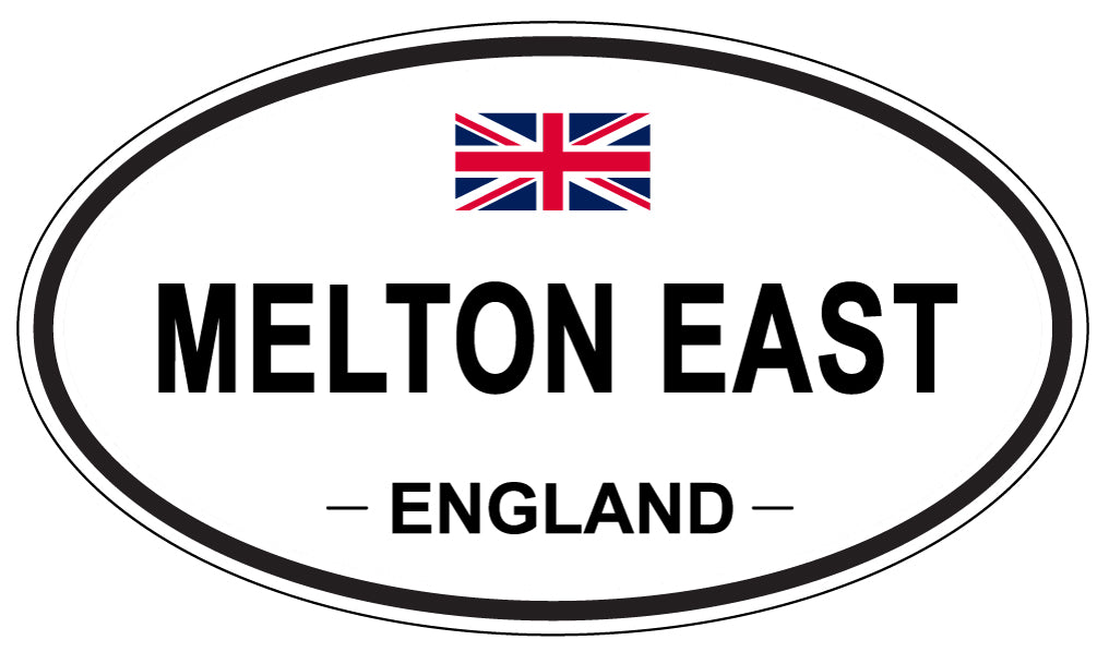 MELTON EAST, England - Oval Magnet