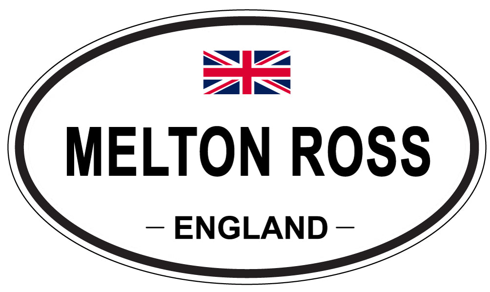 MELTON ROSS, England - Oval Magnet