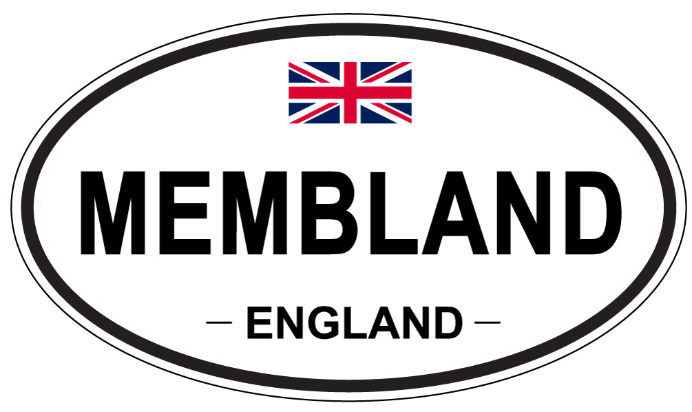 MEMBLAND, ENGLAND - Oval Sticker