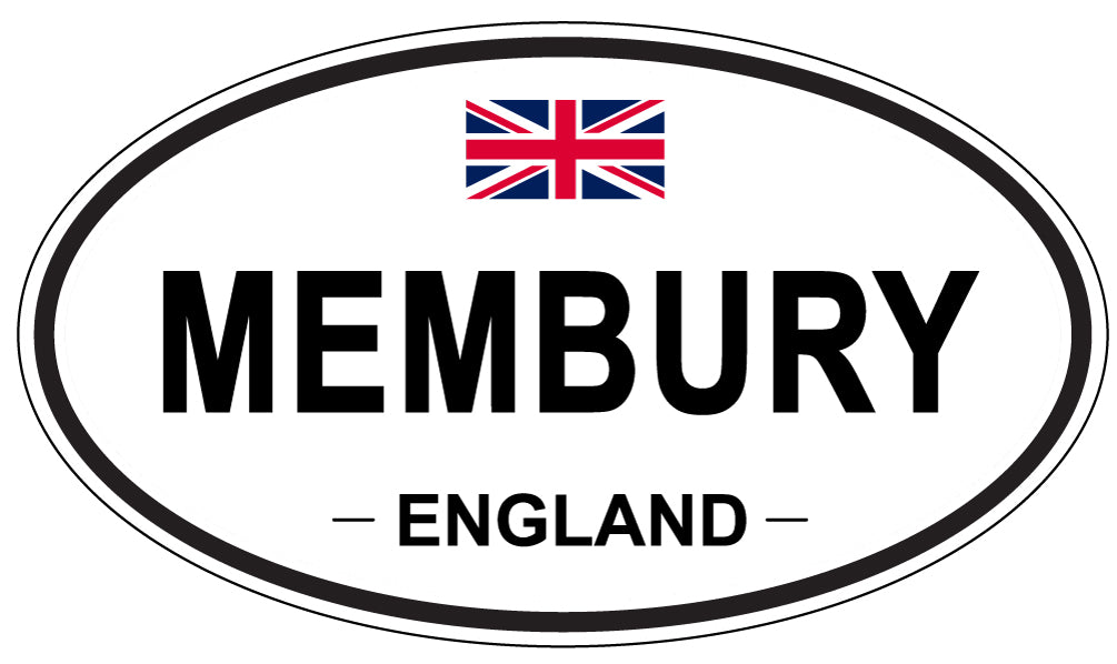 MEMBURY, ENGLAND - Oval Sticker