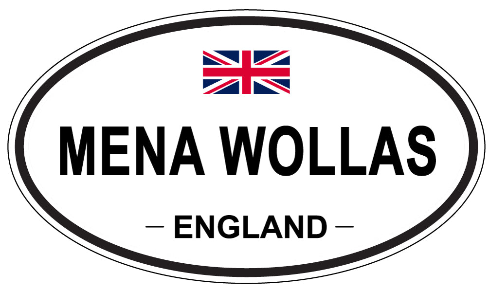 MENA WOLLAS, England - Oval Magnet