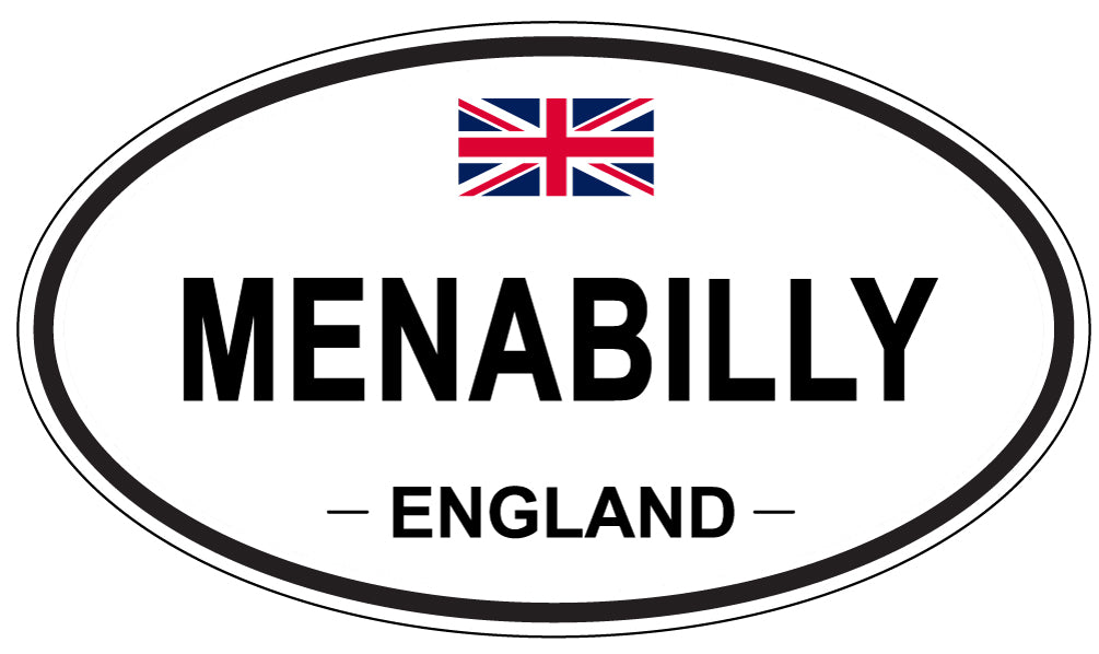 MENABILLY, England - Oval Magnet