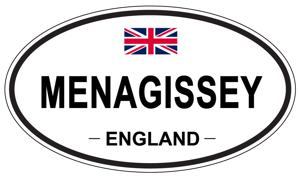 MENAGISSEY, England - Oval Magnet