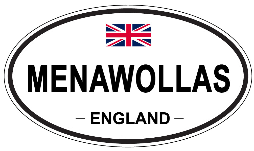 MENAWOLLAS, England - Oval Magnet