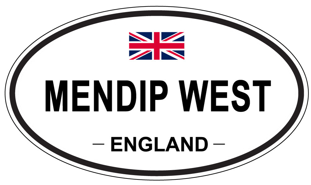 MENDIP WEST, England - Oval Magnet