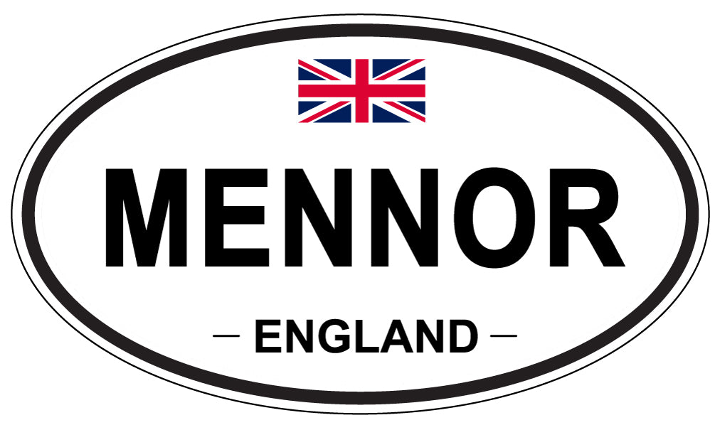 MENNOR, England - Oval Magnet